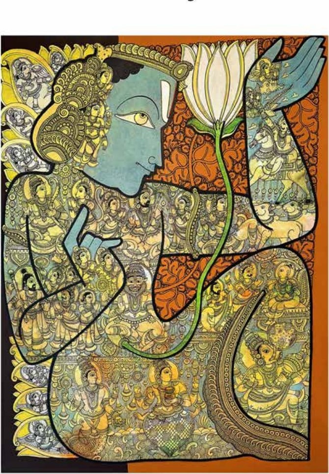 Vishnu . Acrvlic on